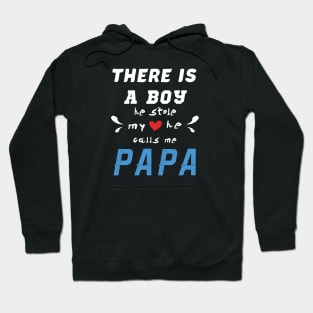 Papa Gifts Shirts from Grandson, he Stole My Heart Hoodie